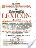 Lexicon H J Leu 1756