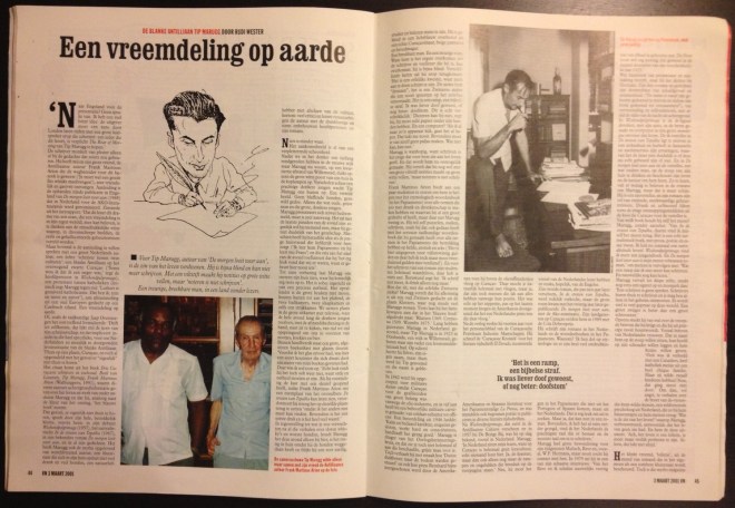 Interview met Tip in Vrij Nederland (03-03-2001, nr. 9)  