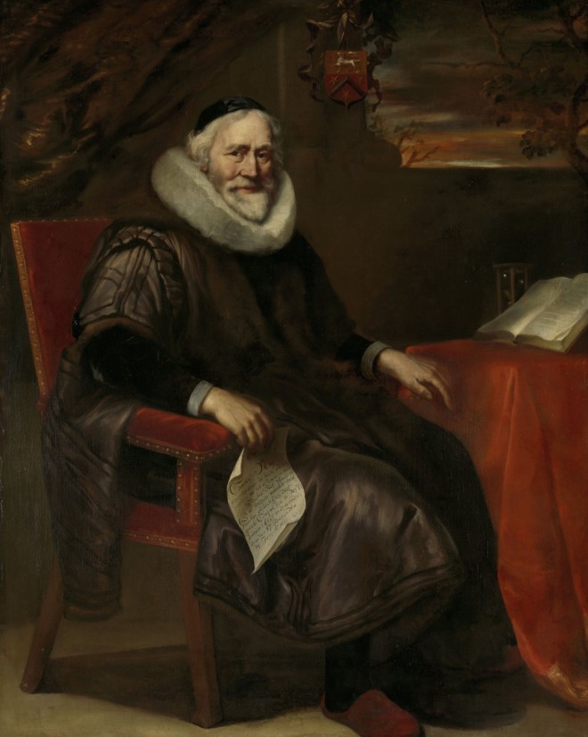 Cornelis Nuyts (1574-1661), koopman te Amsterdam en vader van David Nuyts, Jürgen Ovens, 1658 (Rijksmuseum)
