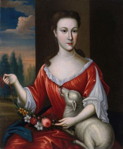 Maria Magtilda Winkler (ca. 1720-?), echtgenote van Nicolaas Gouverneur te New York en zuster van Hans Willem van Kinswilder Winkler, anoniem, ca. 1735 (Fine Arts Museums of San Francisco)